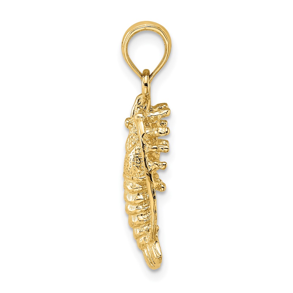 14K Florida Lobster with Out Claws Charm (K8035)