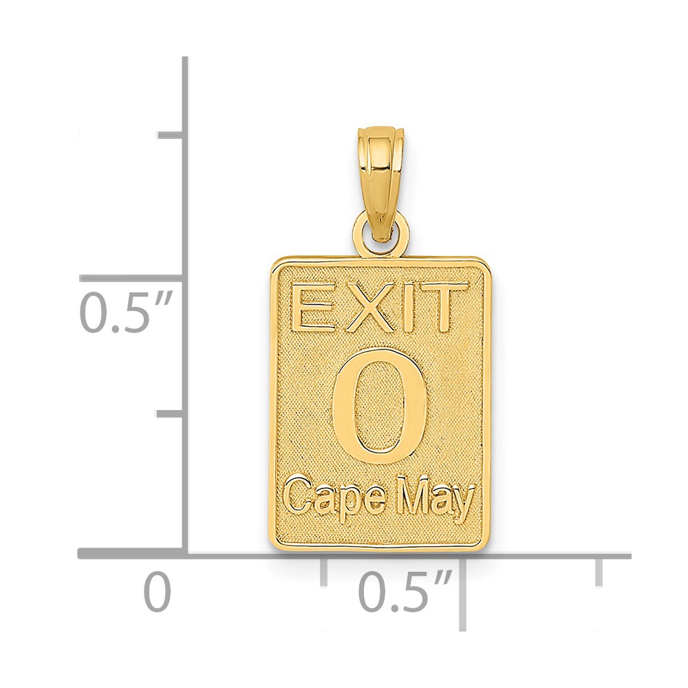 14K EXIT 0 / CAPE MAY Charm (K8043)