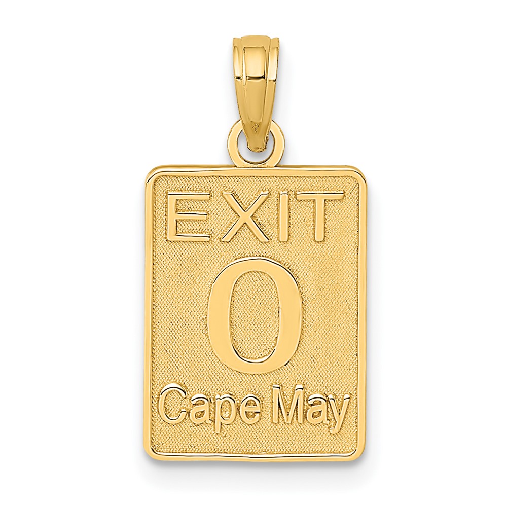 14K EXIT 0 / CAPE MAY Charm (K8043)