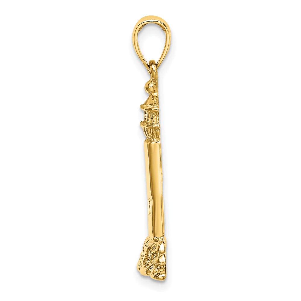14K Polished Lighthouse Charm (K8051)