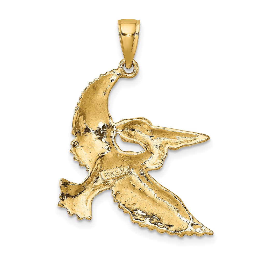 14K Flying Pelican Charm (K8062)
