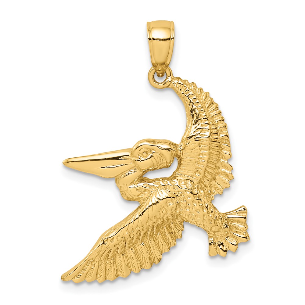 14K Flying Pelican Charm (K8062)