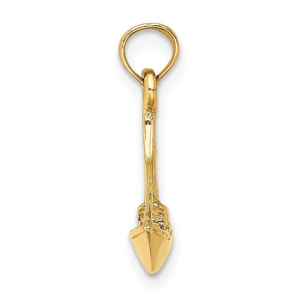 14K 3-D Cargo Ship W/ Tug Boat Charm (K8099)