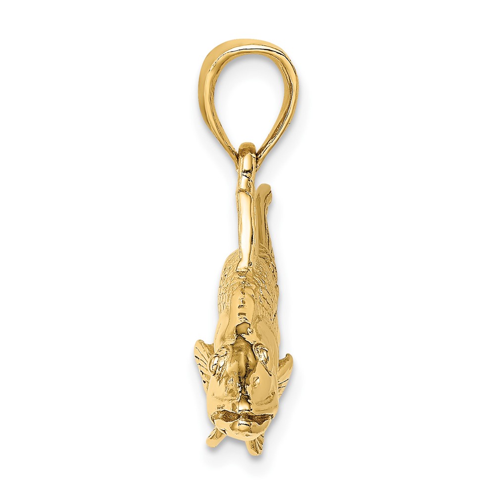 14K 3-D Snook Fish Charm (K8118)