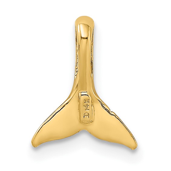 Gold Mini Whale Tale Chain Slide