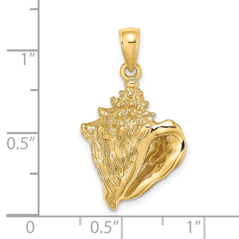 14K Conch Shell Charm (K8129)
