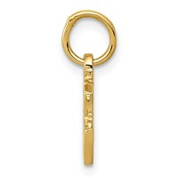 14K Yellow Gold Chinese Symbol Good Luck Charm view 2