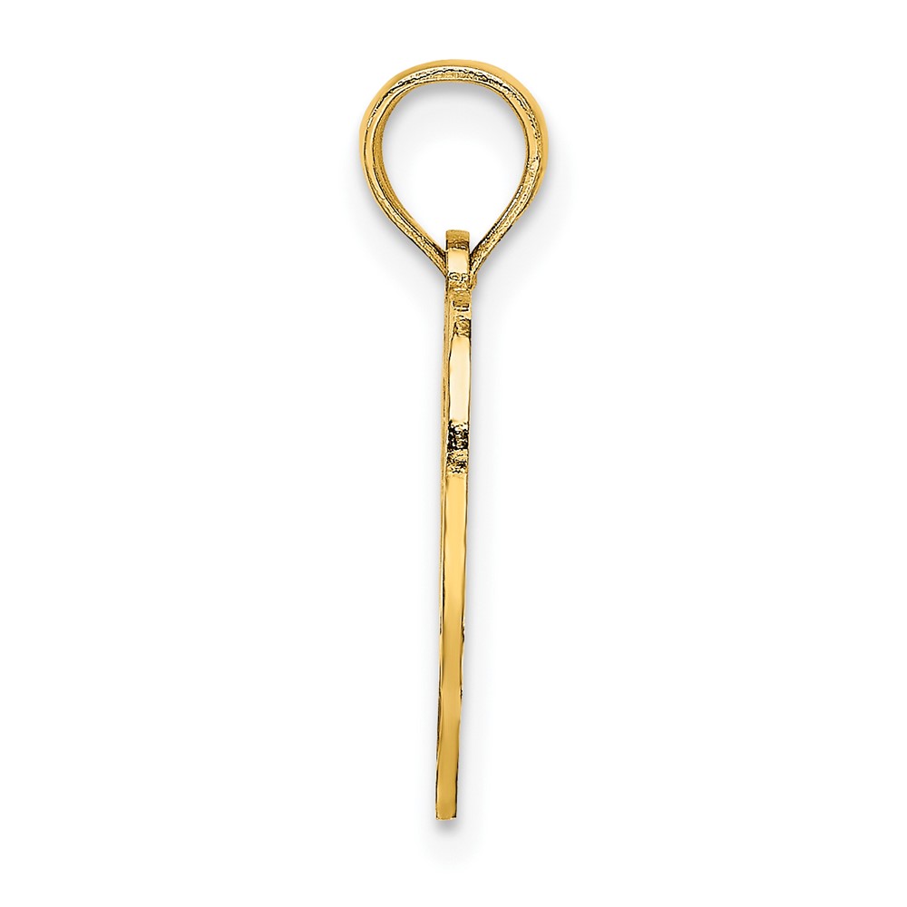 14K 16  Inside Heart Charm (K8285)