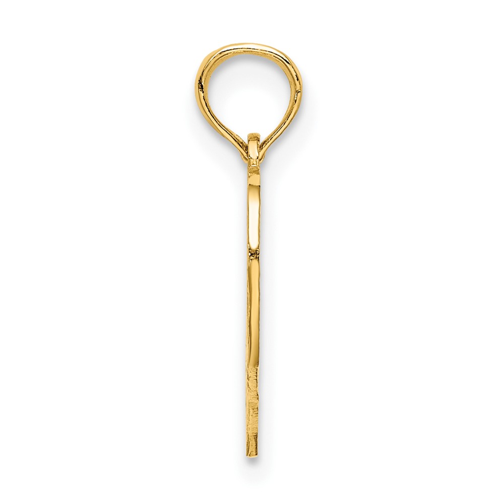 14K 40 In Heart Charm (K8292)