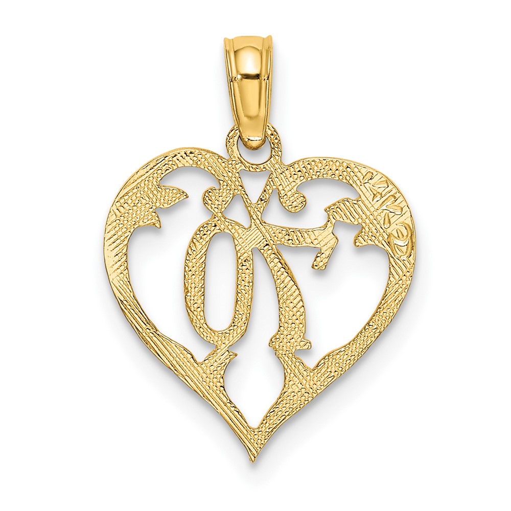 14K 70 In Heart Charm (K8294)