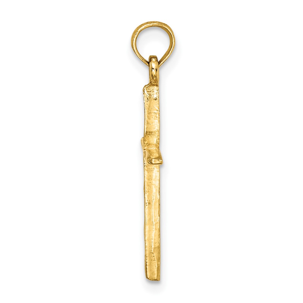 14K D/C with Tapered Ends Cross Charm (K8363)