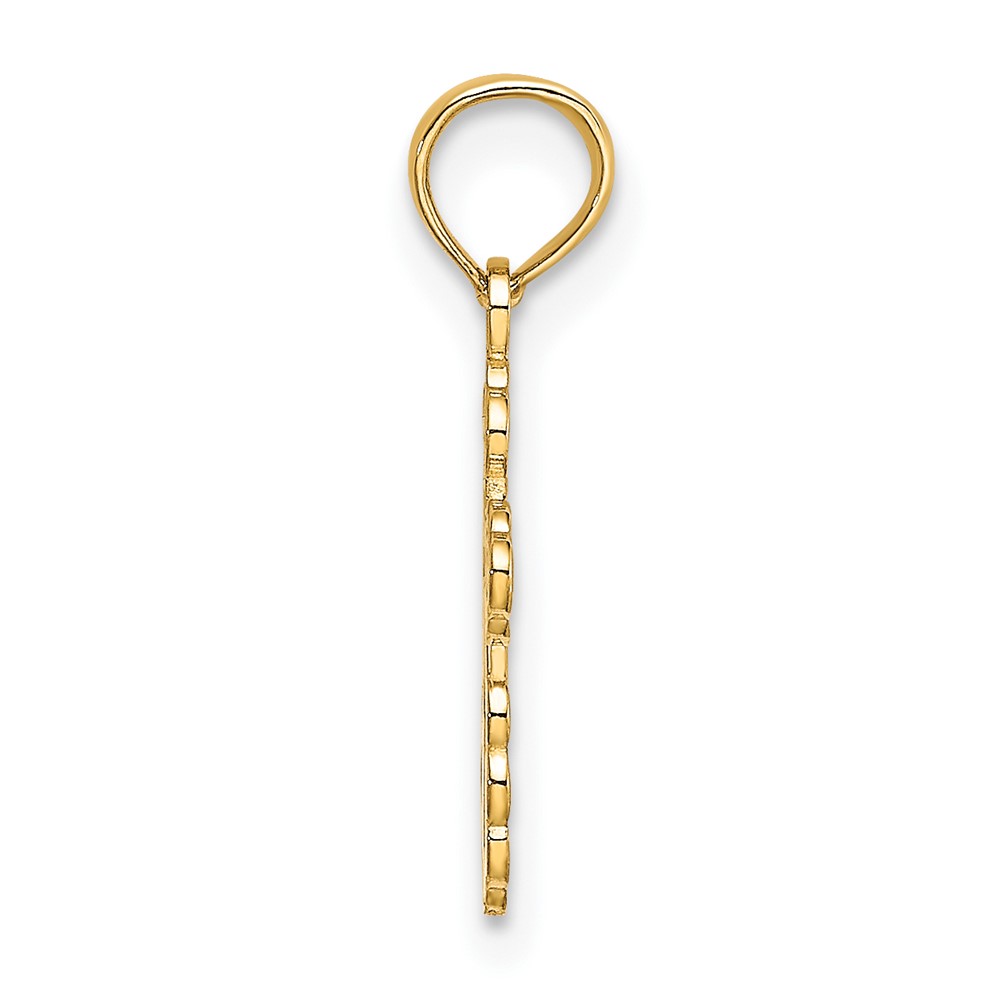 14K Mini Eastern Orthodox Cross Charm (K8377)