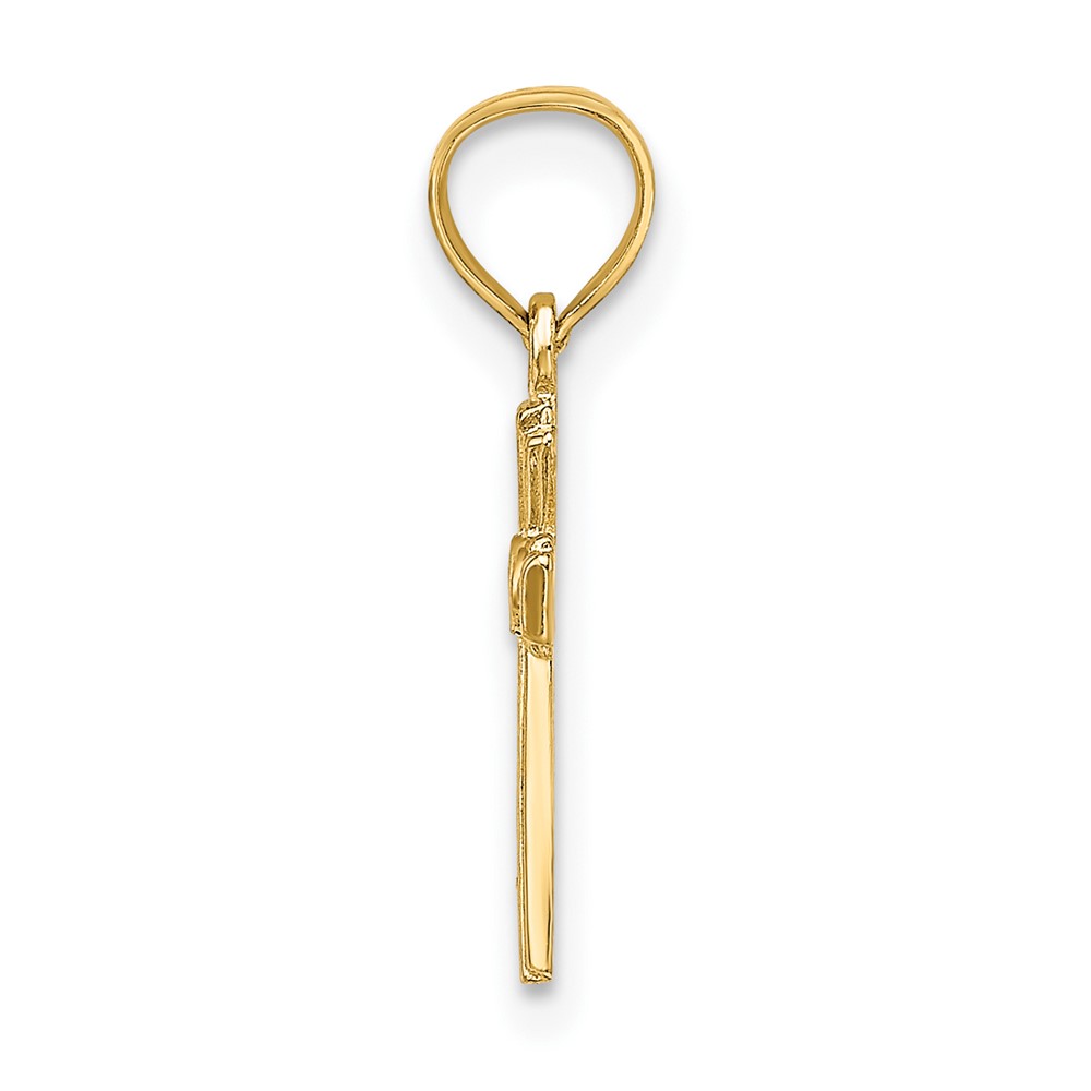 14K Mini Cross Charm (K8415)