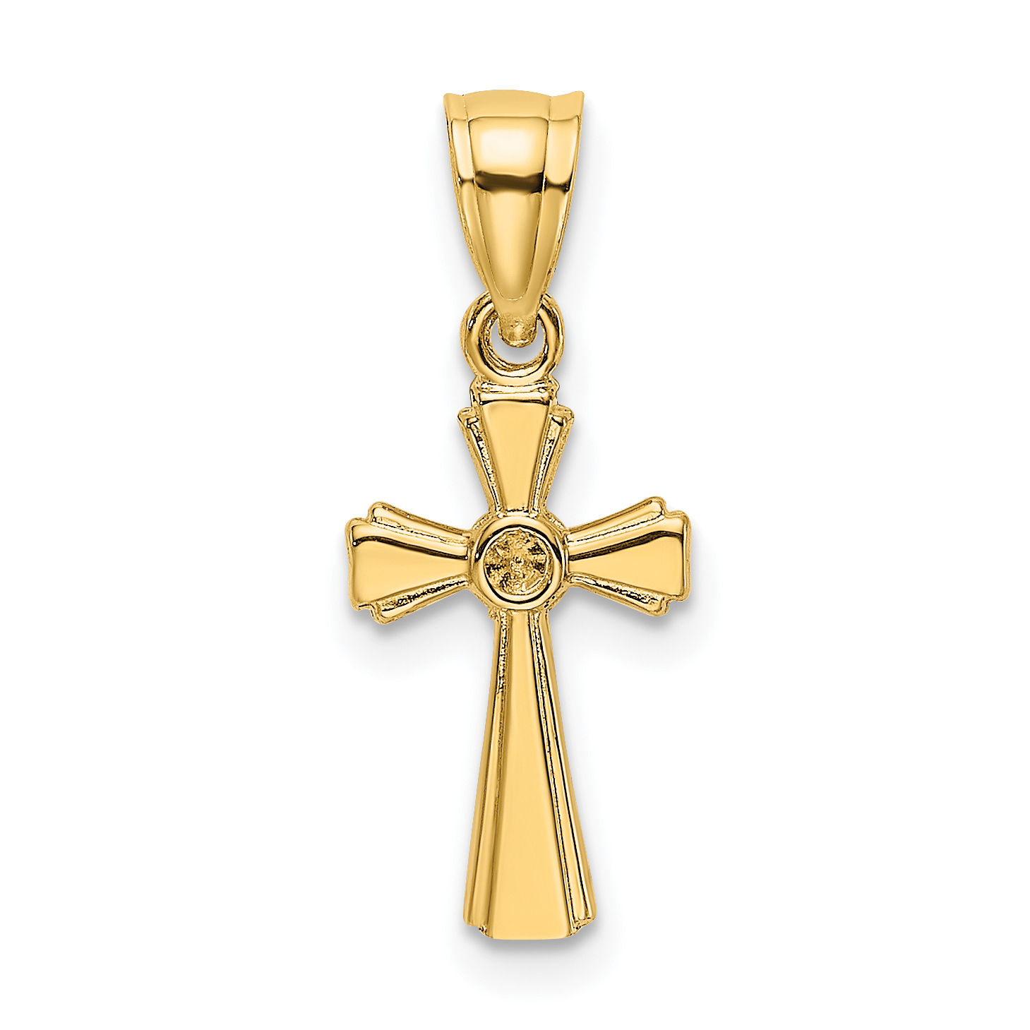 14K Mini Cross Charm (K8415)