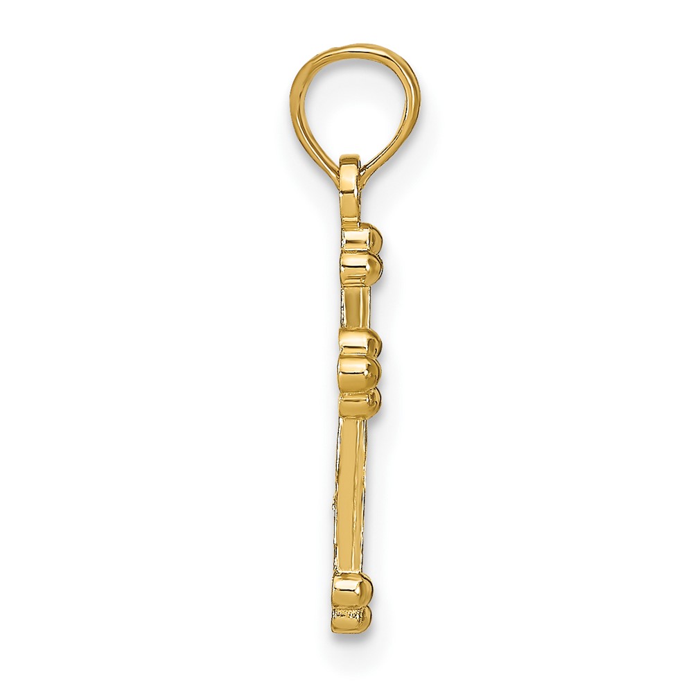 14k D/C Cross Pendant (K8423)