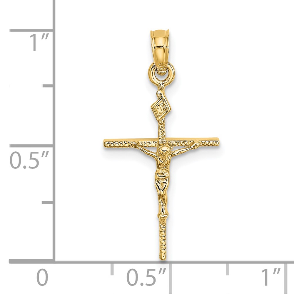 14K INRI Crucifix Charm (K8463)