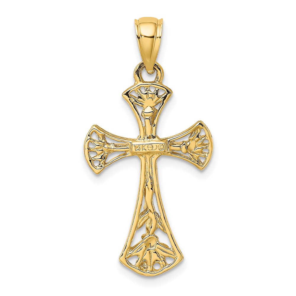 14K Crucifix Charm (K8471)