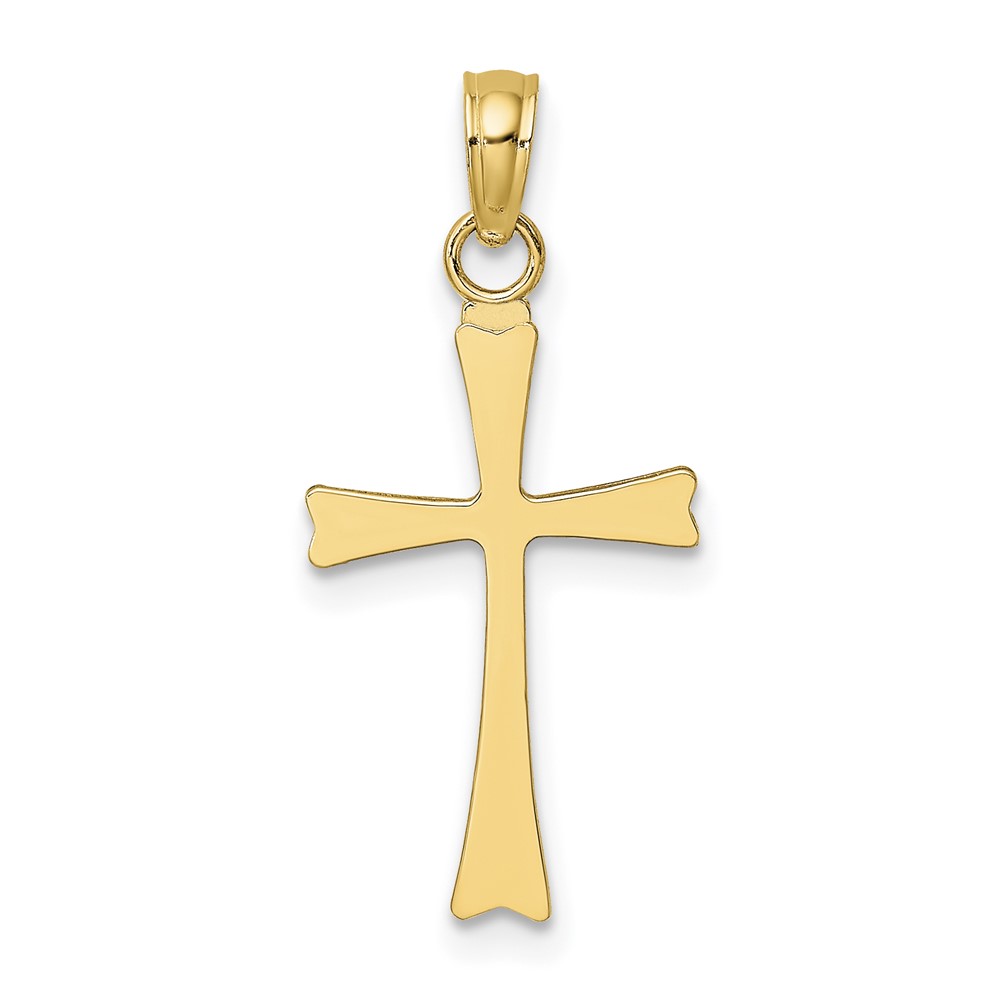 14K Polished Cross Charm (K8481)
