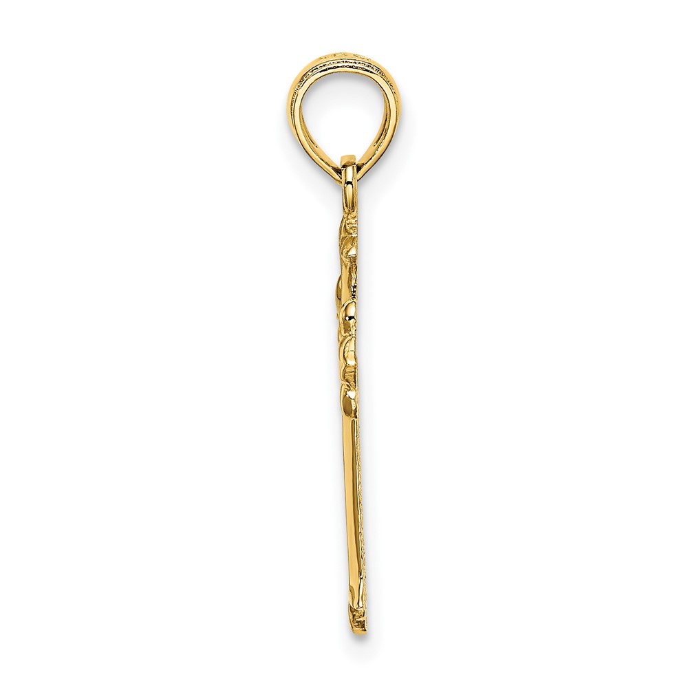 14K Cut-Out Cross Charm (K8486)