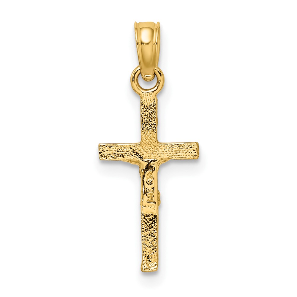 14K Mini Crucifix Charm (K8500)