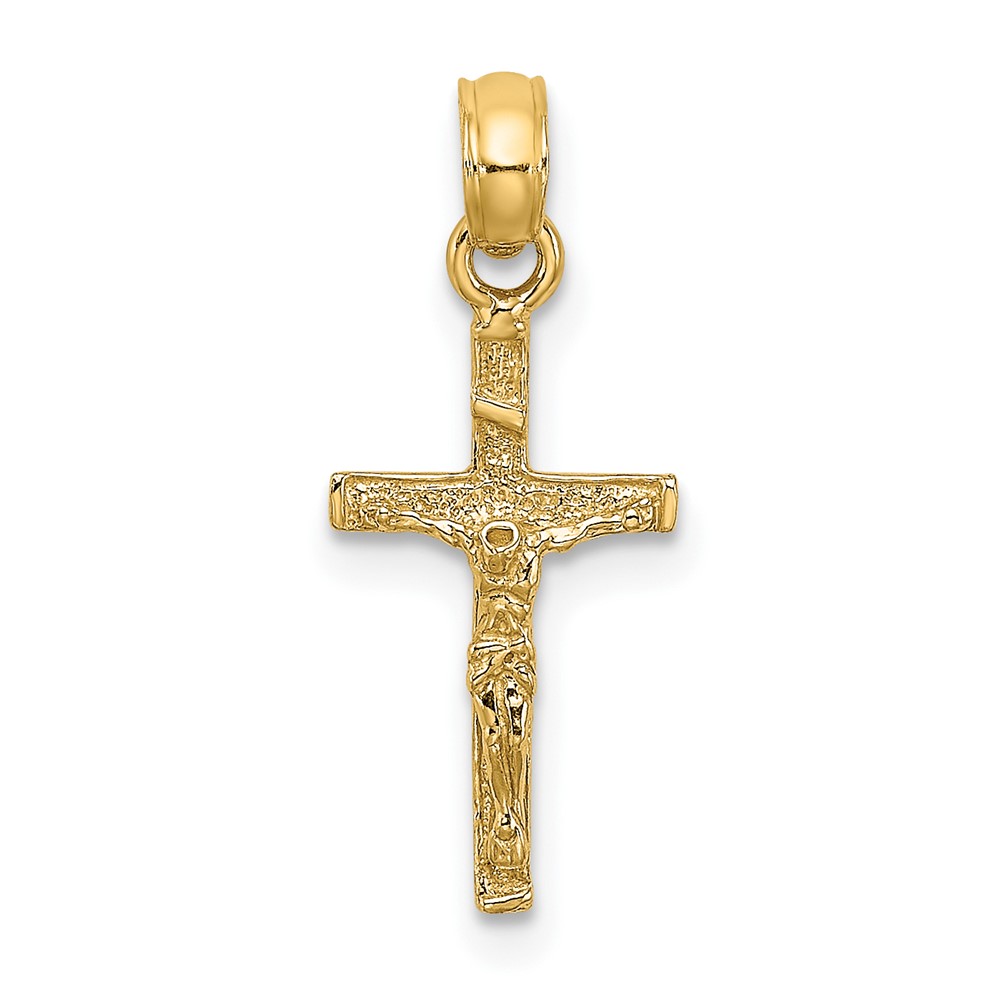14K Mini Crucifix Charm (K8500)