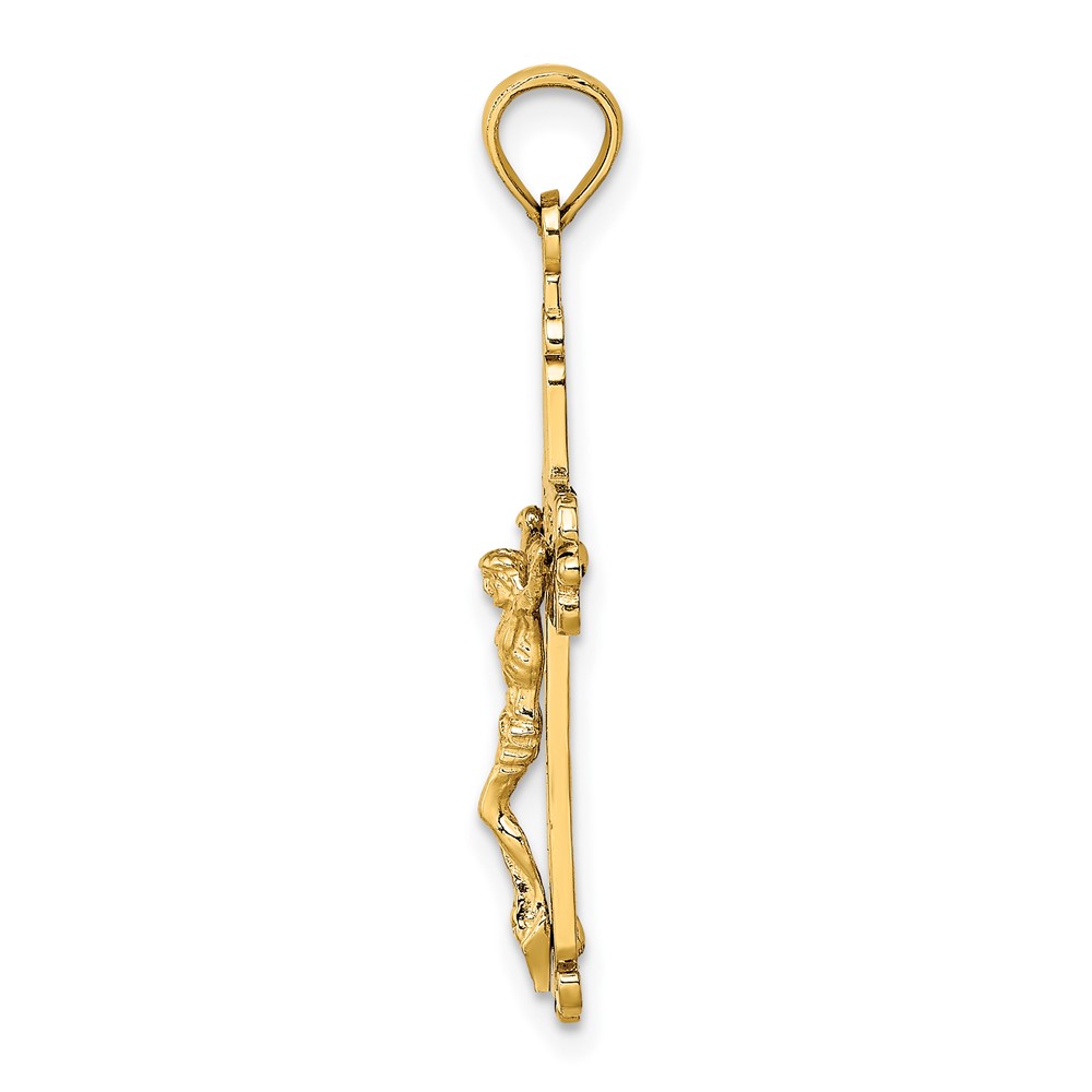 14k Fancy Crucifix Charm (K8549)