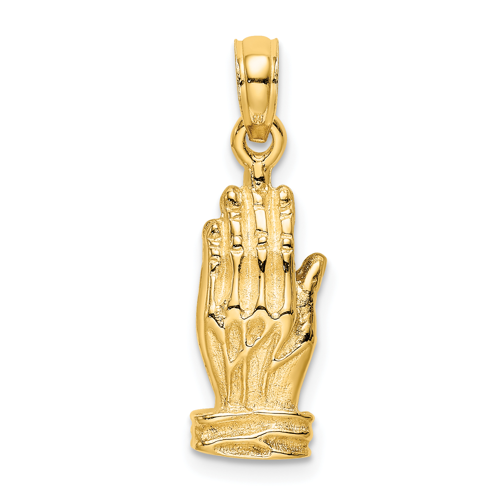 14K 3D Praying Hands Charm K8594 eBay
