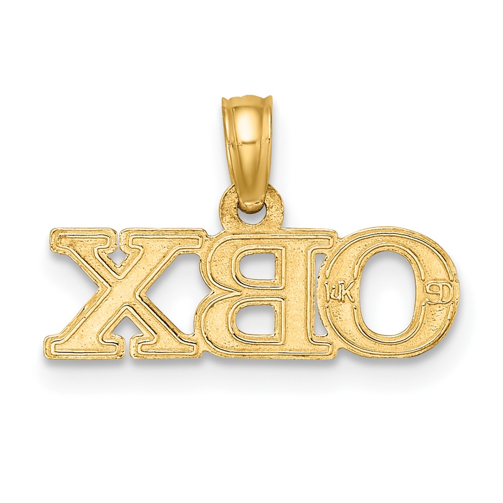 14K Polished OBX Charm (K8670)