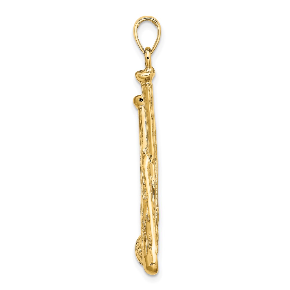 14K 2-D Baseball Bats and Ball Charm (K8756)