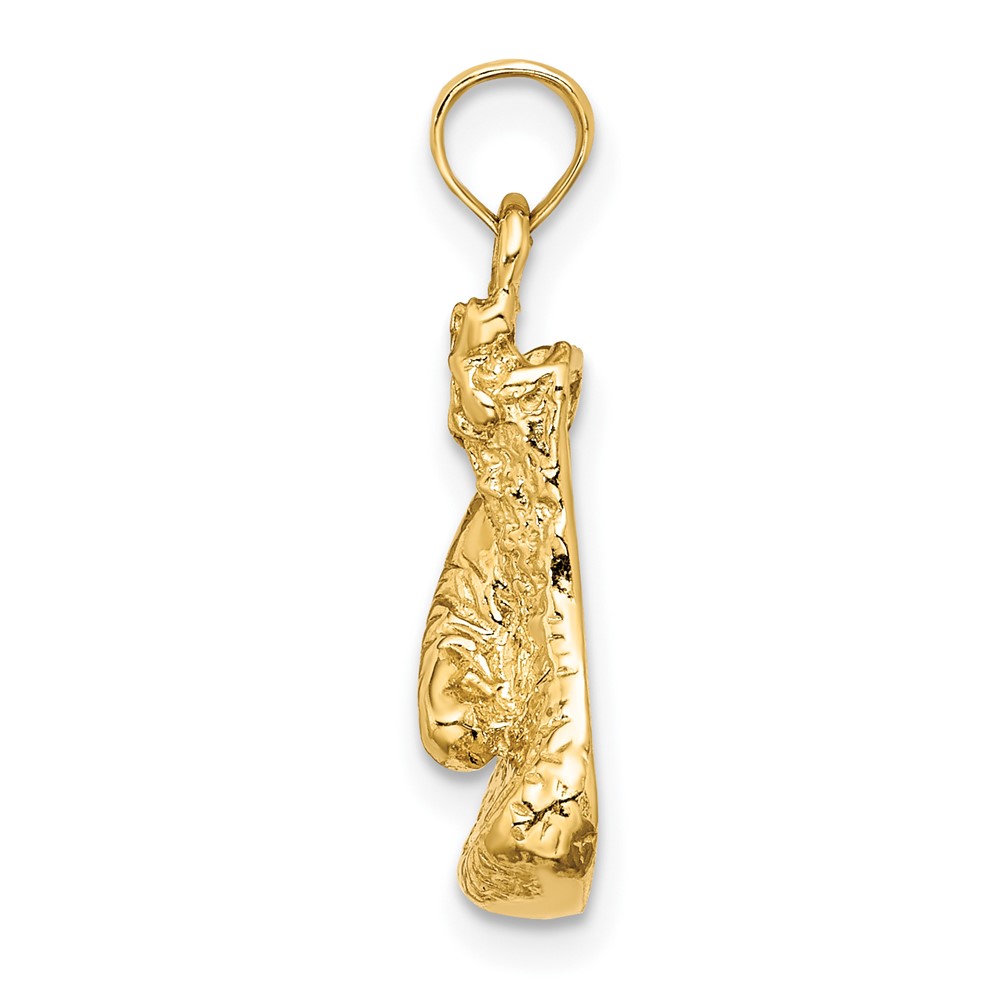 14K Polished  Single Boxing Glove Pendant (K8757)