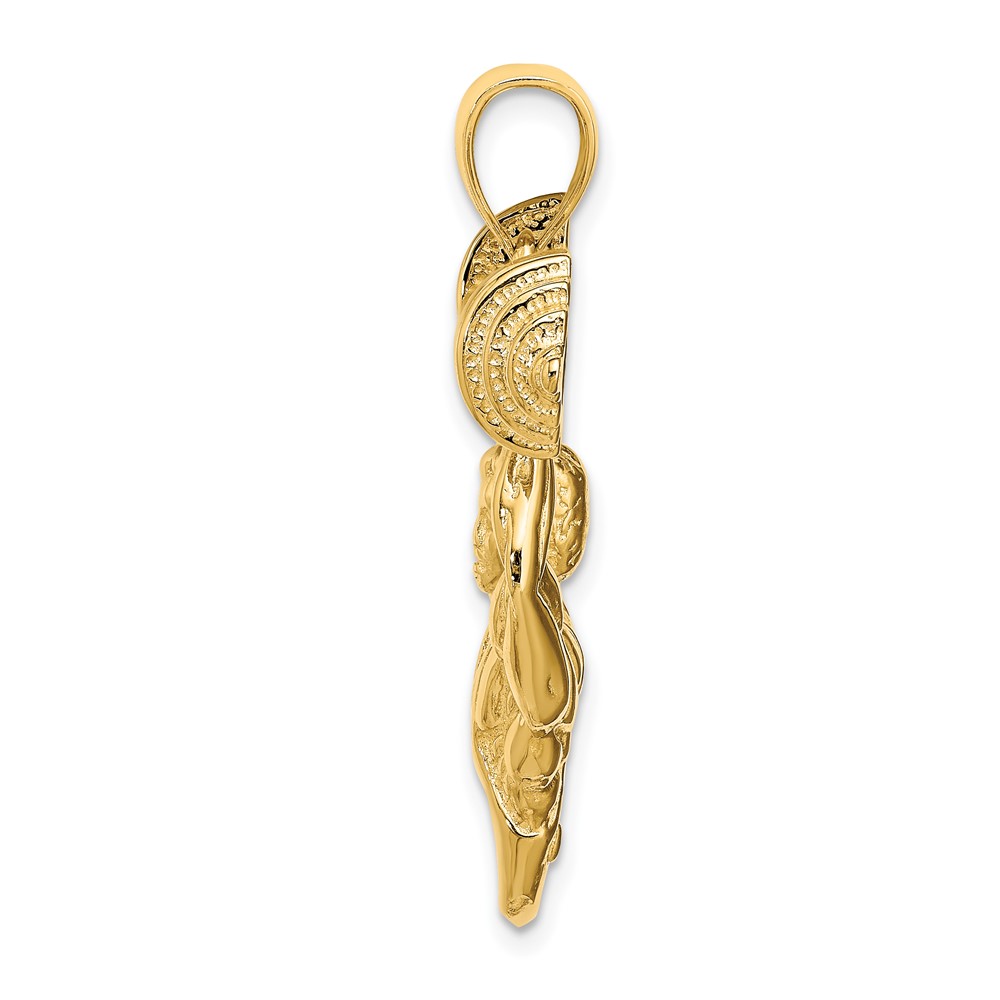 14K Bodybuilder Pendant (K8764)