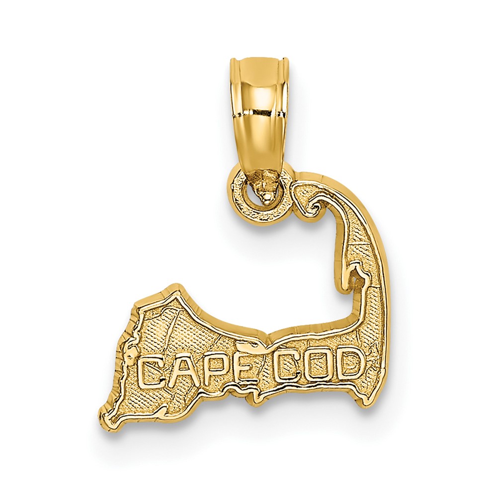 14K CAPE COD Map Charm (K8781)
