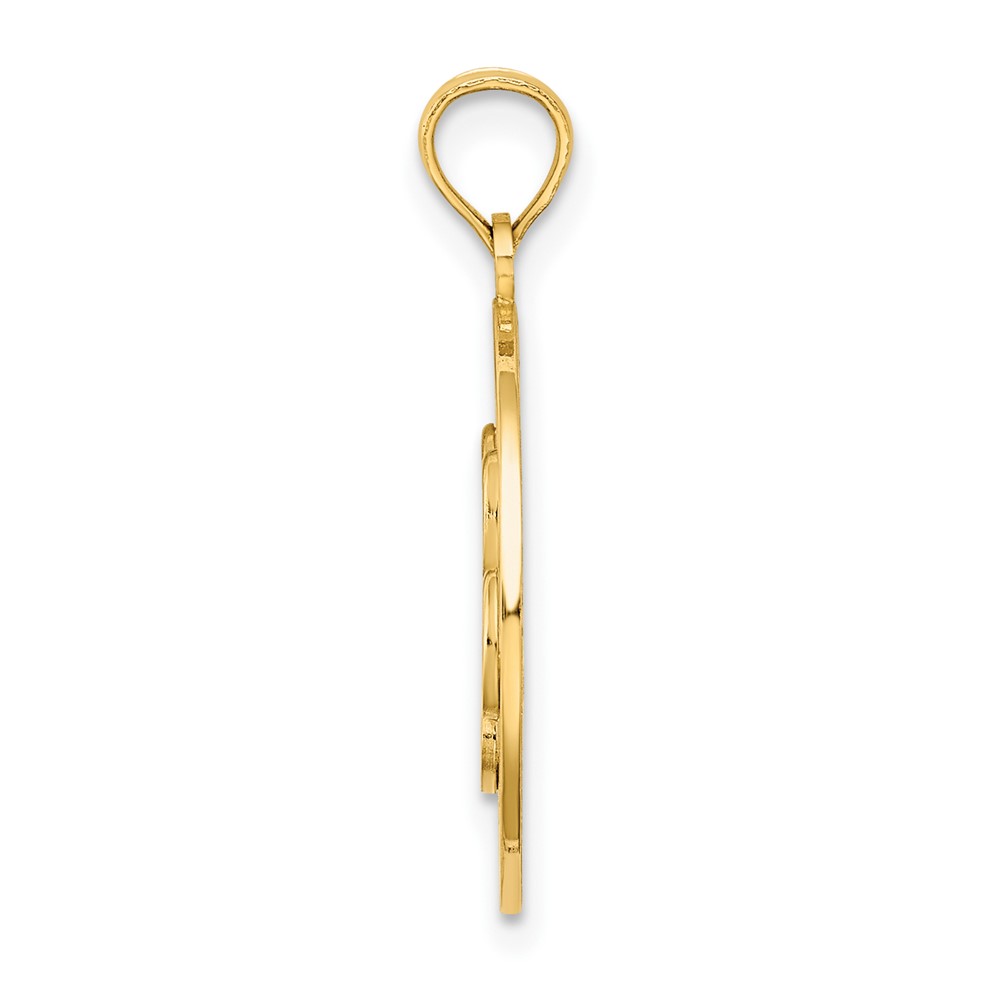 14K ALASKA w/ Bear Paw Charm (K8787)