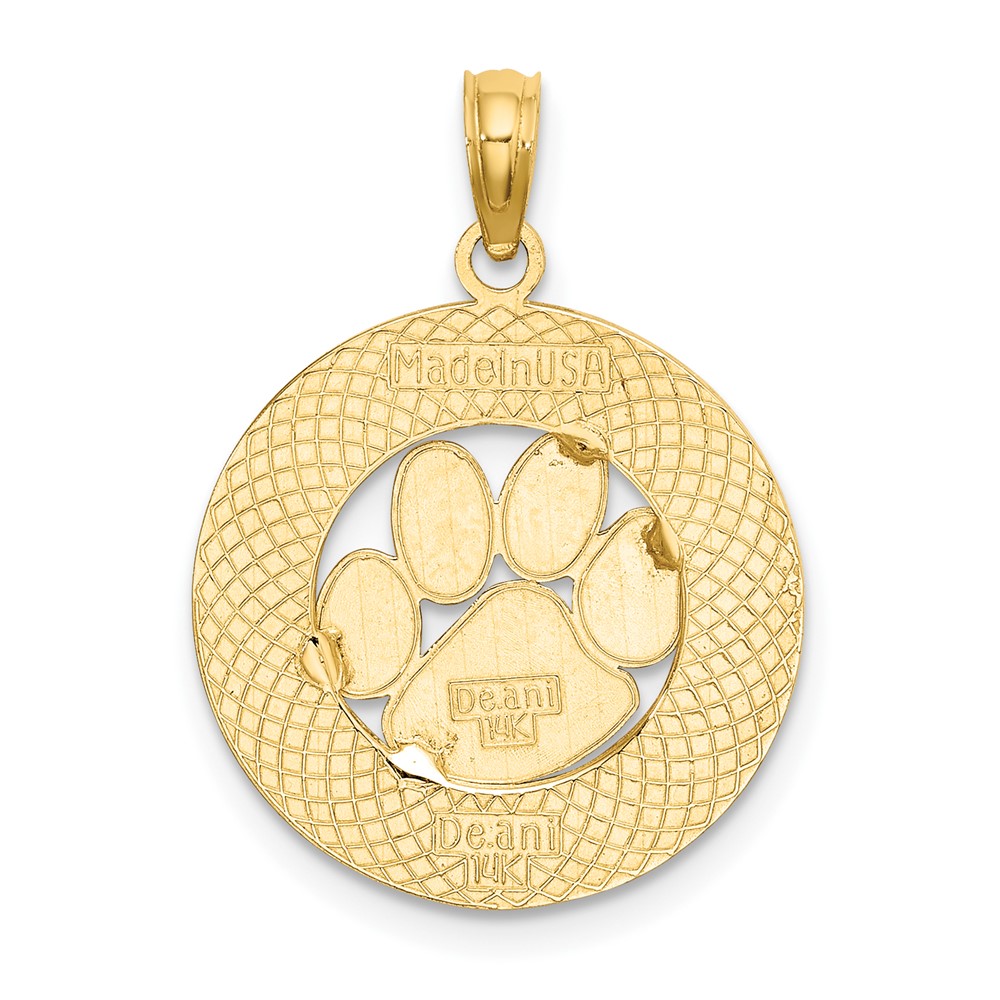 14K ALASKA w/ Bear Paw Charm (K8787)
