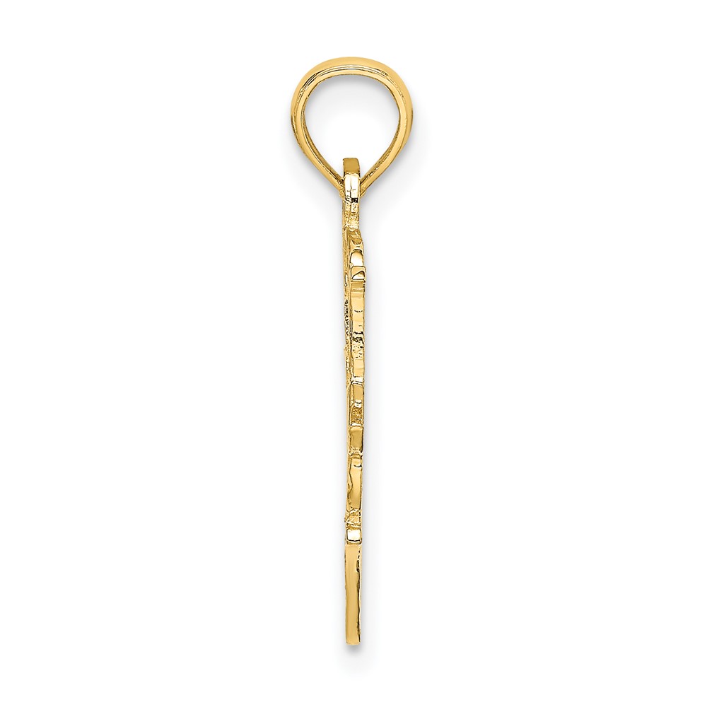 14K #1 NANA  in Heart Charm (K8804)