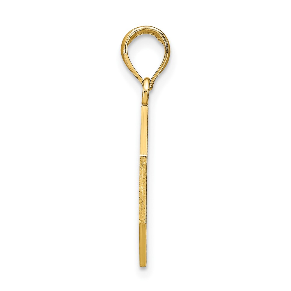 14k Polished I'LL NEVER STOP LOVING YOU Stopsign Pendant (K8822)