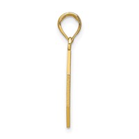 14K Yellow Gold Polished I'll Never Stop Loving You Stopsign Pendant view 2