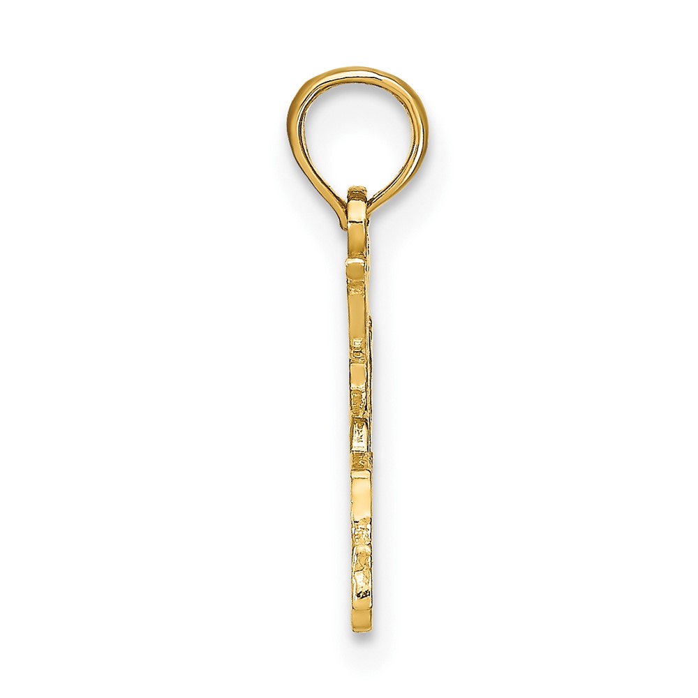 14K 15  in Cut-out Heart charm (K8851)