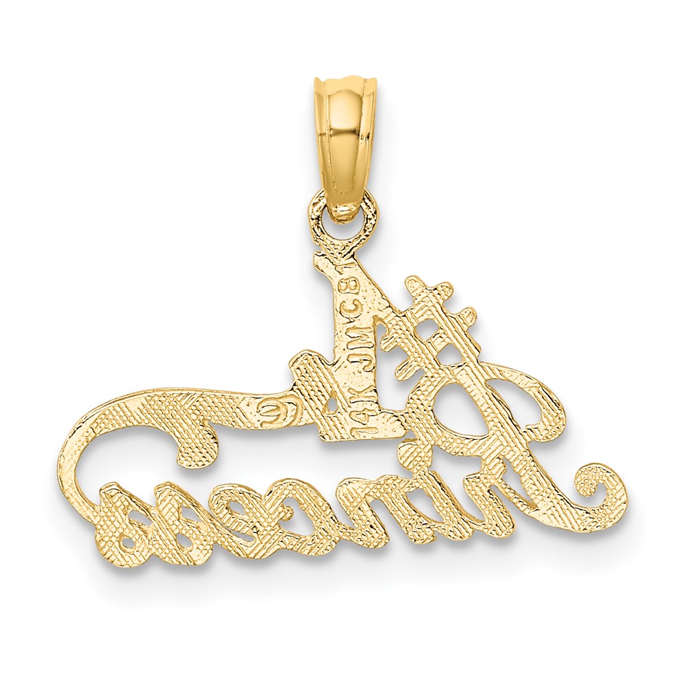 14K #1 PRINCESS Charm (K8883)