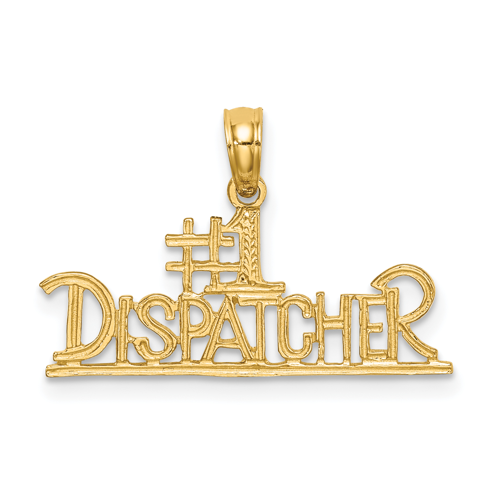 14K #1 DISPATCHER Charm (K8902)
