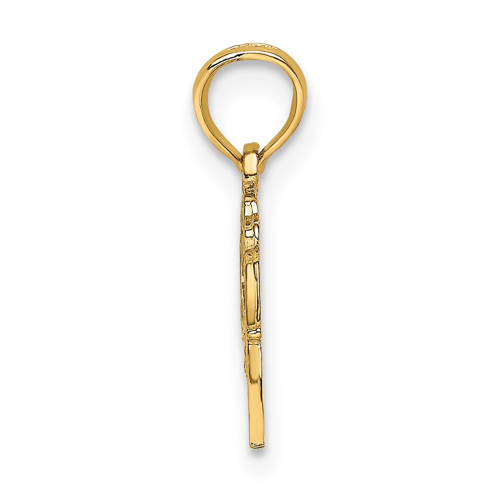 14K Block and Engraved GREAT GRANDMA Charm (K8905)
