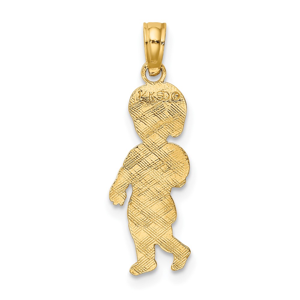 14K Little Boy Walking Charm (K8934)