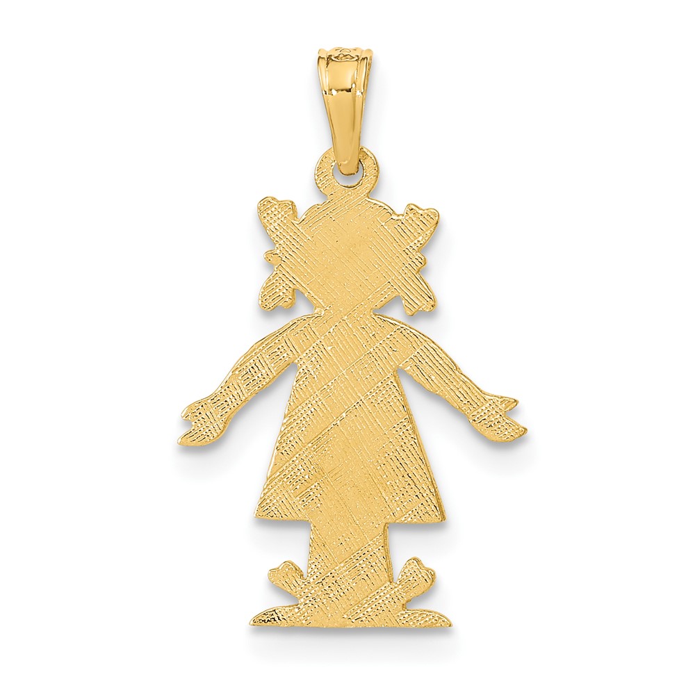 14K Girl Charm (K8936)