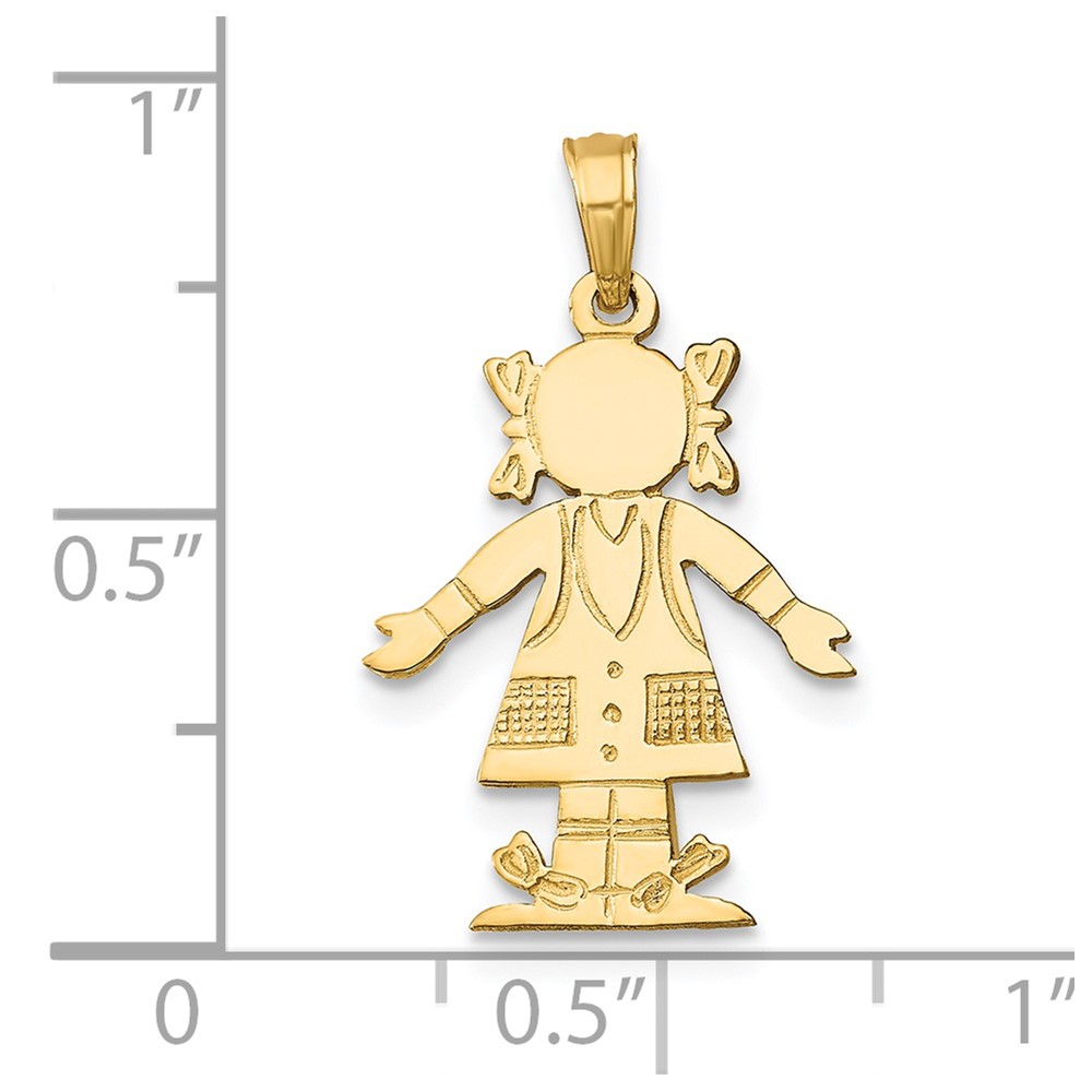 14K Girl Charm (K8936)