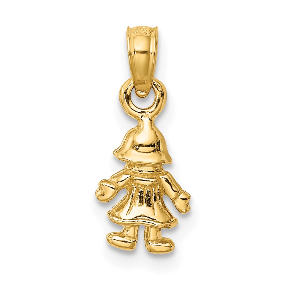 14K 3-D MINI DOLL Charm (K8938)