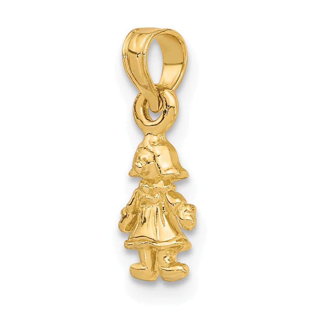14K 3-D MINI DOLL Charm (K8938)