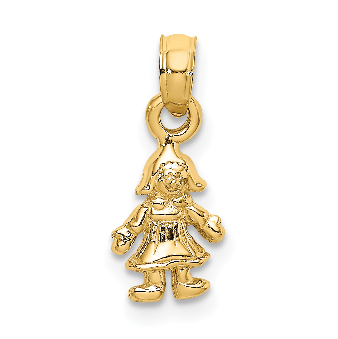 14K 3-D MINI DOLL Charm (K8938)