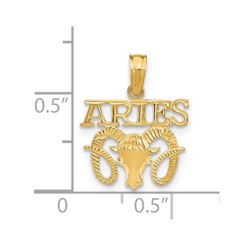 14K ARIES Zodiac Charm (K8946)