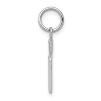 14K White Gold RN Registered Nurse Charm view 2