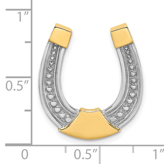 Gold Polished Horseshoe Pendants